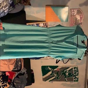 Mint green summer dress